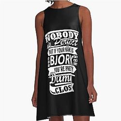 Funny Gift Fr Bjork Record Producer Gifts For Fan A-Line Dress