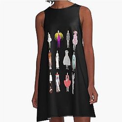 Needed Gifts Guðmundsdóttir Cool Graphic A-Line Dress
