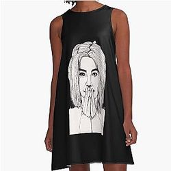 Björk Actress Musician Guðmundsdóttir Cool Graphic A-Line Dress Gifts