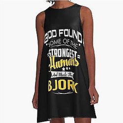 Mens Favorite Bjork Guomundsdottir Gifts Music Fans A-Line Dress