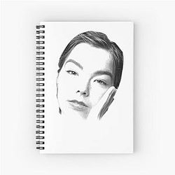 Björk Guðmundsdottir Spiral Notebook