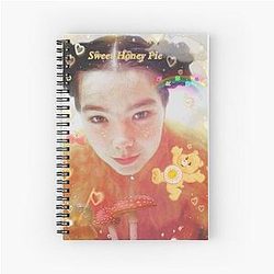 Funny Gift Record Producer Dj Spiral Notebook