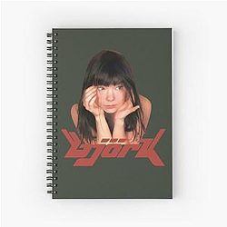 Bjork Vintage Aesthetic - Iconic Music Legend Portrait Spiral Notebook