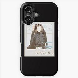 Bjork Vintage Polaroid Aesthetic Iconic Music Legend Portrait iPhone Tough Case