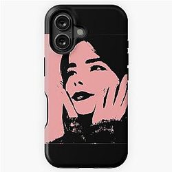 Bjork Pink and Black Stencil iPhone Case