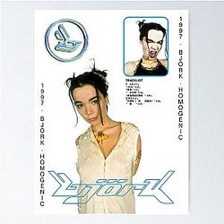 Bjork Y2K inspired Poster