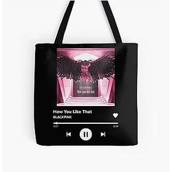 Blackpink Borse - Blackpink Come ti piace questo - Spotify Plaque All Over Print Tote Bag RB0401 [ID1799]