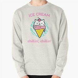 Blackpink Sweatshirts - BLACKPINK - Eiscreme Chillin Chillin Pullover Sweatshirt RB0401 [ID1820]