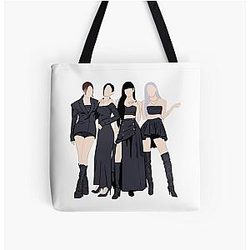 Blackpink Bags - BLACKPINK K-POP Group All Over Print Tote Bag RB0401 [ID1811]