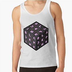 Blackpink Tank Tops - Ja. Blackpink Cube Tank Top RB0401 [ID1515]