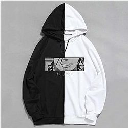 Black Clover Printing Split Color Hoodie Anime Gift AL0912