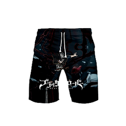 Black Clover Shorts: 3D Asta Inspiration From The Darkside Shorts