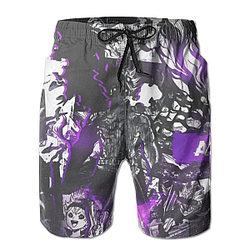 Black Clover Shorts: Purple Grey 3D Asta Fanart Shorts