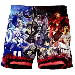 Black Clover Shorts: 3D Black Clover Anime Character Lists