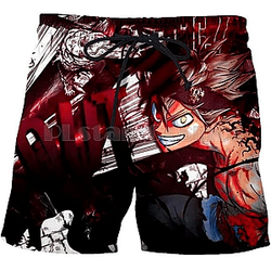 Black Clover Shorts: 3D Asta Fighting Shorts