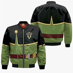 Black Clover Jacket: Finral Roulacase Black Bull Bomber Jacket