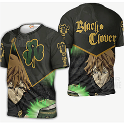 Black Clover Shirt: Finral Green Shirt