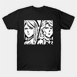 Black Clover Shirt: Charlotte and Vanessa Classic Black Unisex Shirt