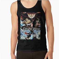 Black Clover Tank Top: Anime Black Clover Fight Scenery