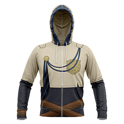 Black Clover Zipped Hoodie: Yuno Unisex Zipped Hoodie