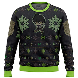 Black Clover Sweater: Yuno Green Winter Sweater