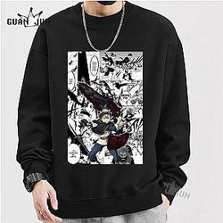 Black Clover Sweater - Asta Black Clover Sweatshirt Streetwear