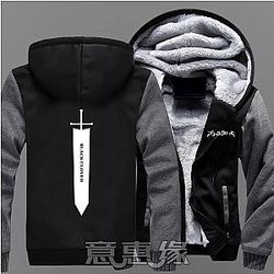 Black Clover Jacket: Dark Grey Sword Black Clover Jacket