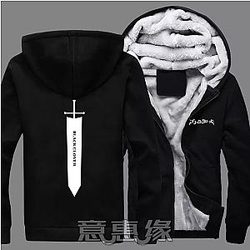 Black Clover Jacket: Black Sword Thick Jacket