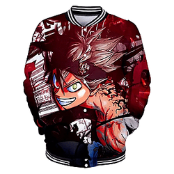 Black Clover Jacket: Asta Fighting 3D Jacket