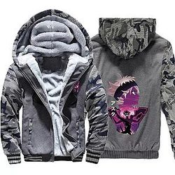 Black Clover Jacket: Dark Grey Asta Thick Winter Jacket