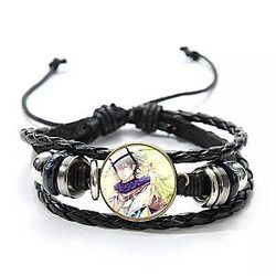 Black Clover Accessories:  Handsome Yuno Leather Bracelet