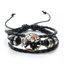 Black Clover Accessories: Asta Leather Bracelet