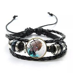 Black Clover Accessories: Luck Voltia Fighting Leather Bracelet