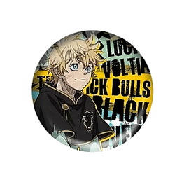 Black Clover Accessories: Luck Voltia Badges Round