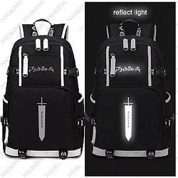 Black Clover Backpack: Reflect Light Black Sword Black Clover Backpack