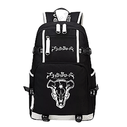 Black Clover Backpack: Black Black Bull Logo Backpack