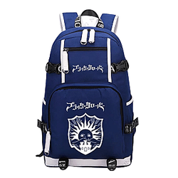 Black Clover Backpack: Navy Blue Classic Black Clover Backpack model 1