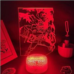 Black Clover Figure: Asta 3D Led Lamp 16 colors remote lava base