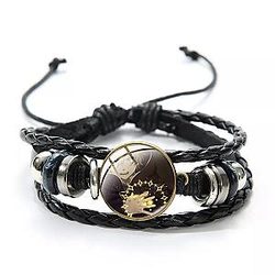 Black Clover Accessories: Quarters Knight Yuno Clover Leather Bracelet