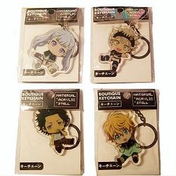 1PCS Anime Cartoon Key Chains Black Clover Action Figure Acrylic Keychain Pendant Cosplay Keyring Fashion Jewelry Key Ring Gifts