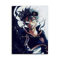 Black Clover Poster: Main Protagonist Asta Black Clover Canvas