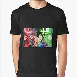 Black Clover Shirt - black clover Red Green Graphic T-Shirt