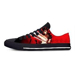Black Clover Shoes: Asta Fighting Red Low Top 3D Converse