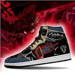 Black Clover Shoes: Black Bull Logo Jordan Sneaker