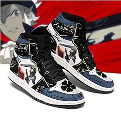 Black Clover Shoes: Asta High Top Jordan Sneaker
