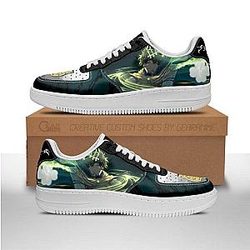 Black Clover Shoes: Yuno Four-leaf Clover Low Top  Jordan Sneaker
