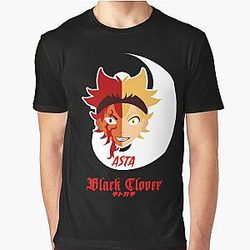 Black Clover Shirt - Asta Yin Yang T-Shirt Graphic T-Shirt