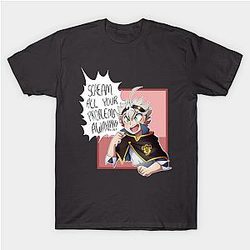 Black Clover Shirt - Black Clover - SCREAM ALL YOUR PROBLEMS AWAY!!!!! Shirt