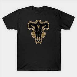 Black Clover Shirt - Black bulls logo Shirt