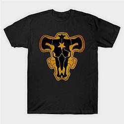 Black Clover Shirt - black bulls Golden badge Shirt